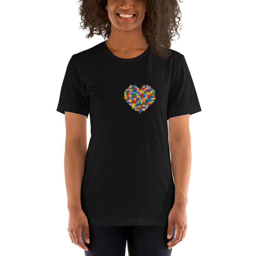 Building Bricks Heart T-shirt