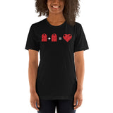 Two Building Bricks Make Hearth Unisex T-shirt