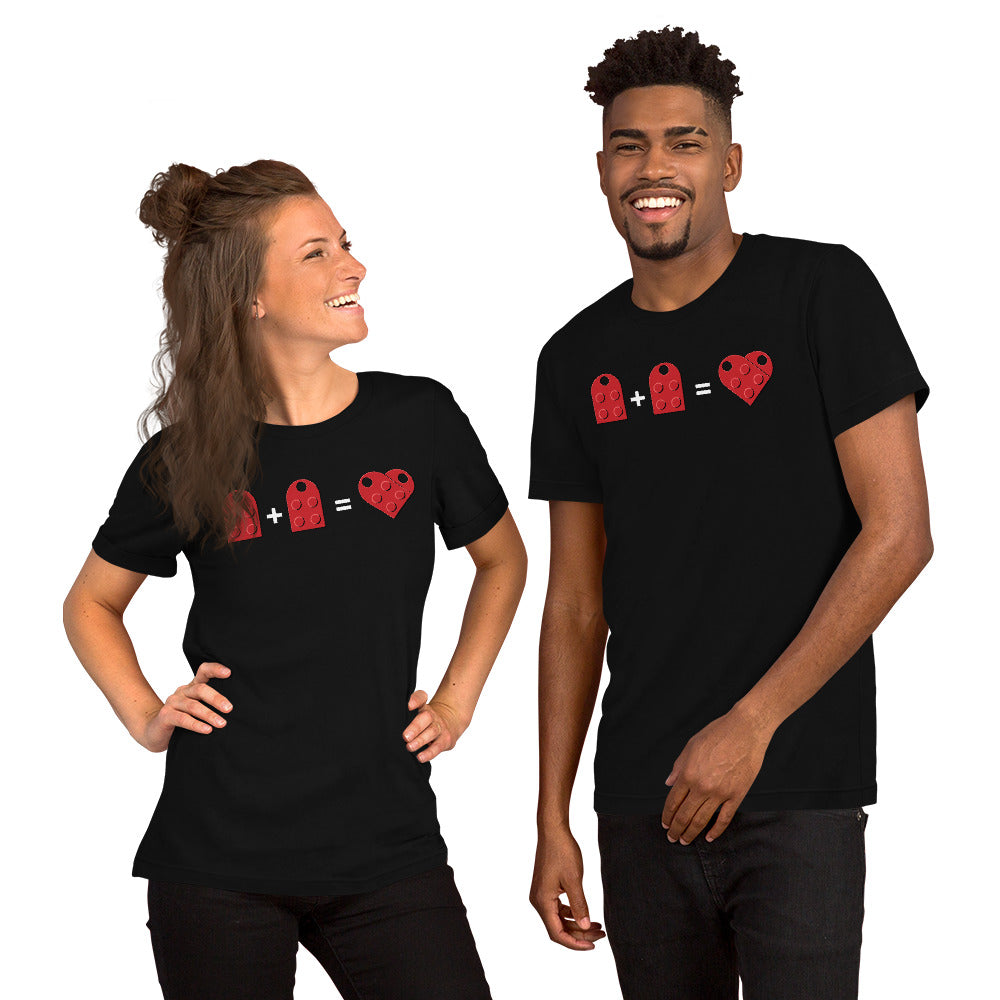 Two Building Bricks Make Hearth Unisex T-shirt