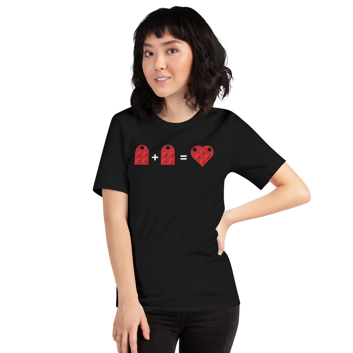 Two Building Bricks Make Hearth Unisex T-shirt