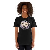 Fantasy RPG characters in a D20 Role Playing Game Dice - Unisex T-shirt