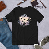 Fantasy RPG characters in a D20 Role Playing Game Dice - Unisex T-shirt