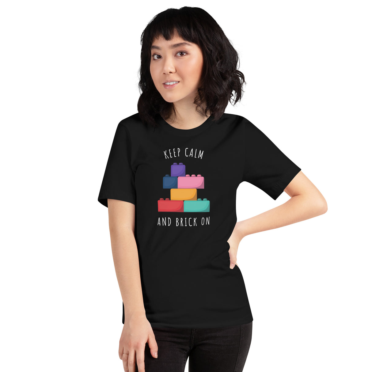 Keep Calm and Brick On Unisex T-shirt