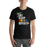 Eat Sleep Brick Repeat Unisex T-shirt