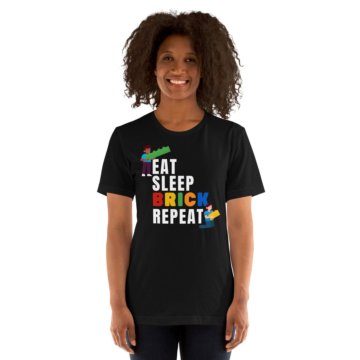 Eat Sleep Brick Repeat Unisex T-shirt