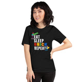 Eat Sleep Brick Repeat Unisex T-shirt