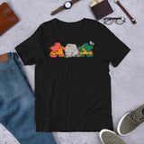 Meeples Carving a D20 Role Playing Game Dice Unisex T-shirt