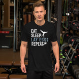 Eat Sleep Lay Eggs Repeat Wingspan Board Game Inspired Unisex T-shirt