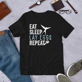 Eat Sleep Lay Eggs Repeat Wingspan Board Game Inspired Unisex T-shirt