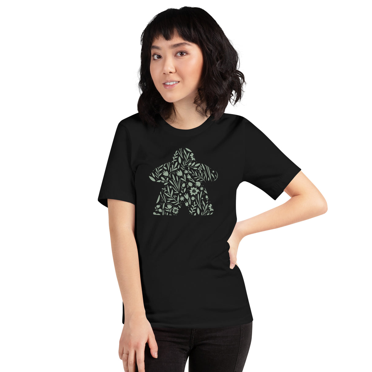 Floral Board Game Meeple Unisex T-shirt