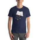 Cute Kawaii Cat Throwing Role Playing Game Dice Unisex T-shirt