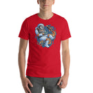 Astronaut Playing a Video Game in Space Unisex T-shirt