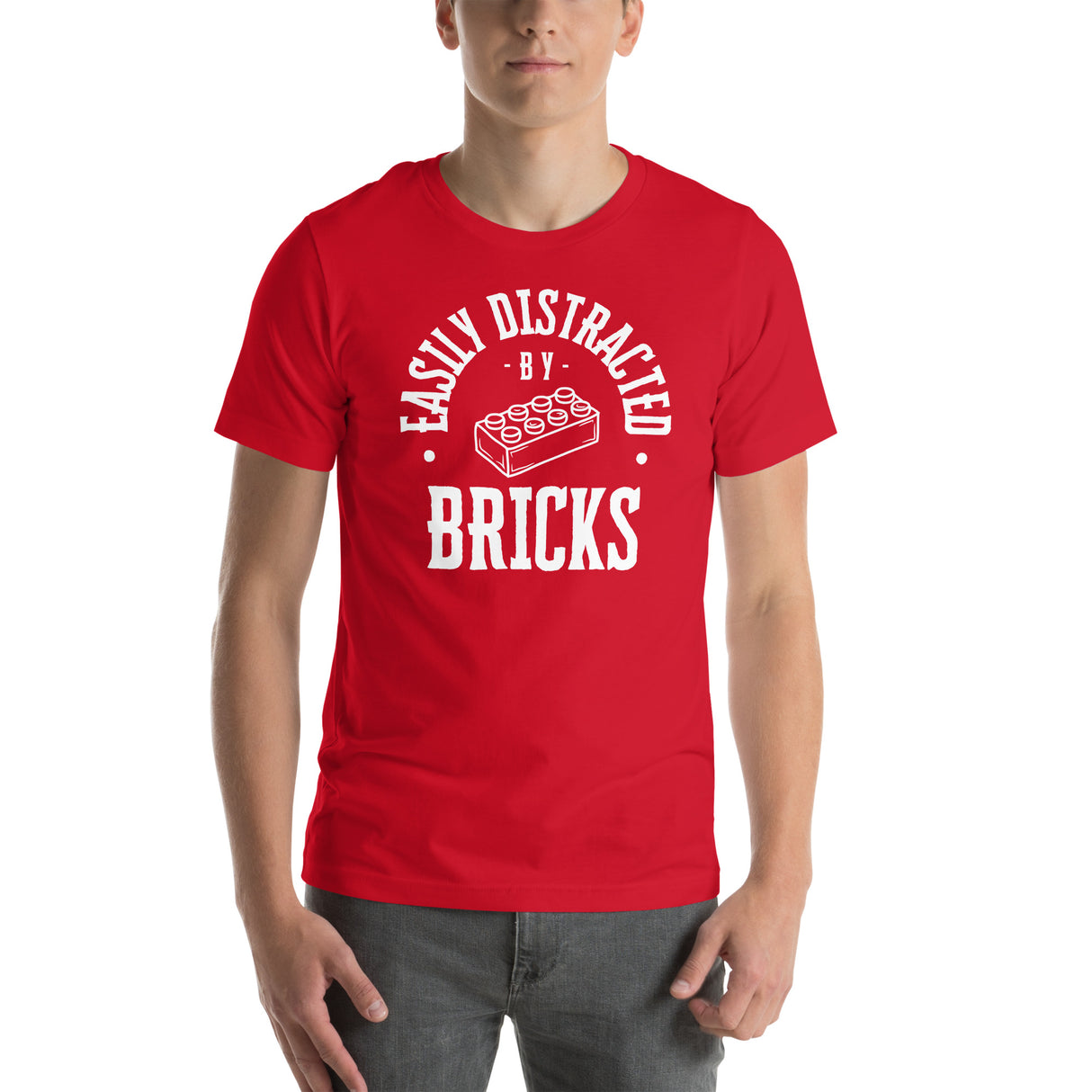 Easily Distracted by Bricks Unisex T-shirt