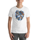 Astronaut Playing a Video Game in Space Unisex T-shirt