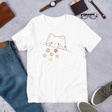 Cute Kawaii Cat Throwing Role Playing Game Dice Unisex T-shirt