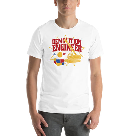 Demolition Engineer Funny Building Bricks Unisex T-shirt