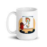 Building Bricks Studying Foot Funny - Double Sided Mug