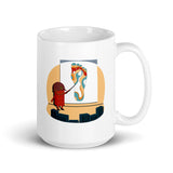 Building Bricks Studying Foot Funny - Double Sided Mug