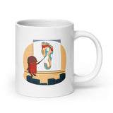 Building Bricks Studying Foot Funny - Double Sided Mug