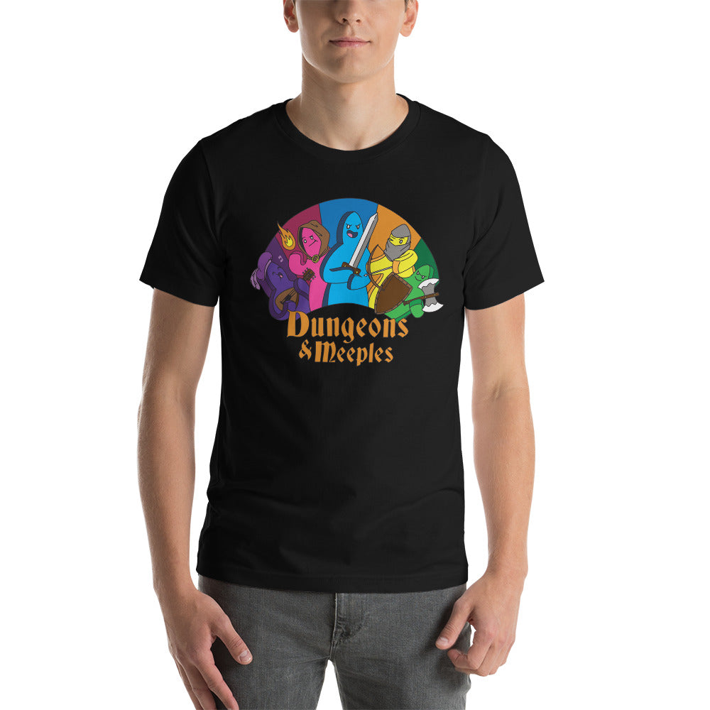 Dungeons & Meeples Funny Unisex T-Shirt