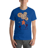 Board Game Meeple with Balloon Clocks Abstract Unisex T-Shirt