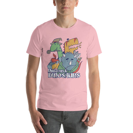 Dungeons & Dinosaurs Funny Role Playing Unisex T-Shirt