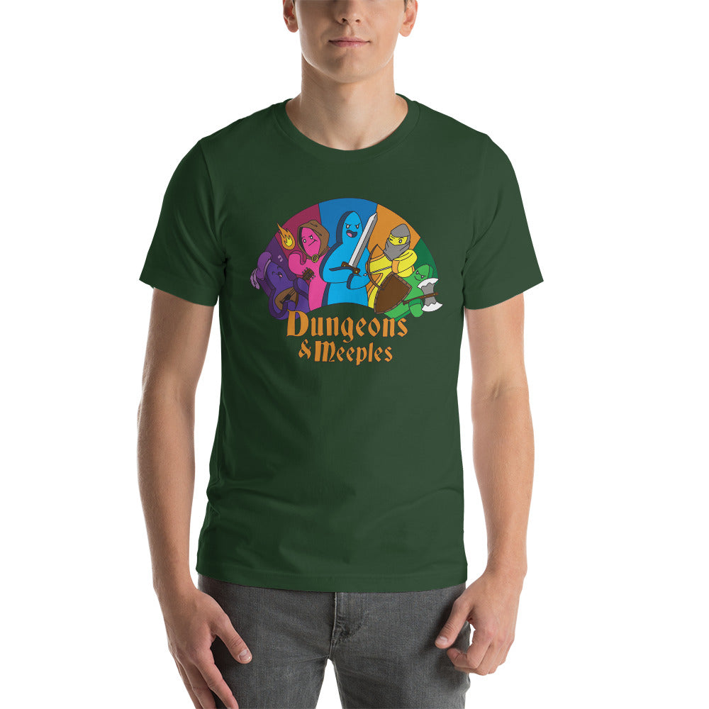 Dungeons & Meeples Funny Unisex T-Shirt