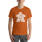 Board Game Meeple Typography with Terms and Mechanics Unisex T-Shirt