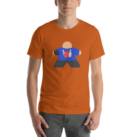 Bowling Player Board Game Meeple Unisex T-Shirt