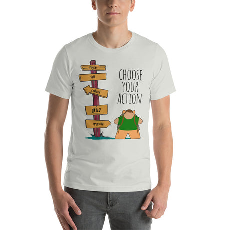 Choose Your Action Adventurous Board Game Meeple Unisex T-Shirt