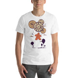 Board Game Meeple with Balloon Clocks Abstract Unisex T-Shirt