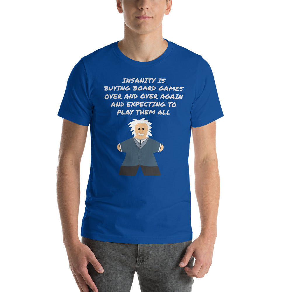 Albert Einstein Funny Board Game Meeple Unisex T-Shirt