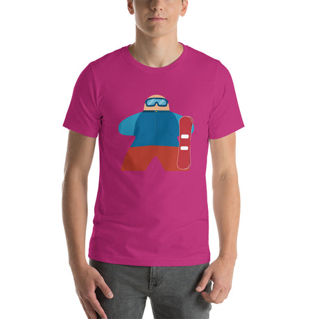 Snowboarder Board Game Meeple Unisex T-Shirt