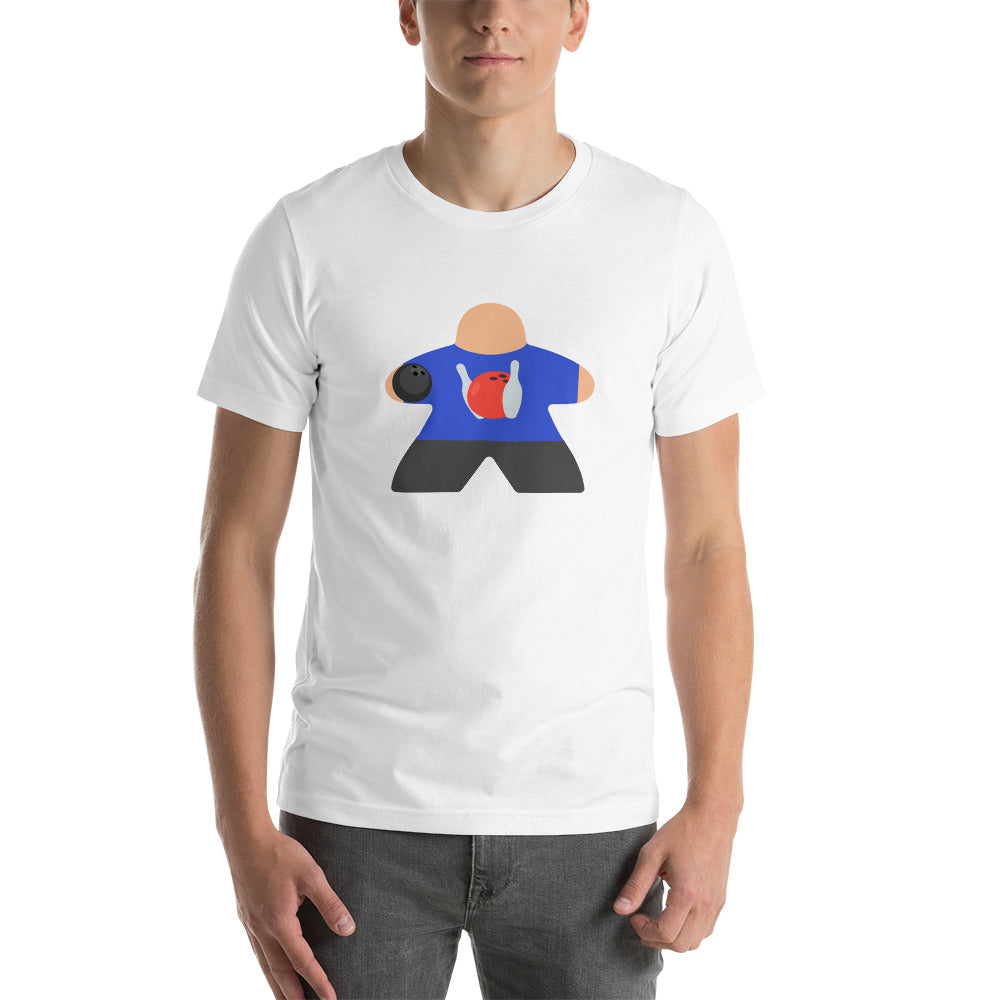 Bowling Player Board Game Meeple Unisex T-Shirt