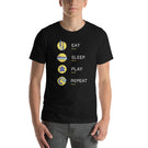 Eat Sleep Play Repeat Board Game Unisex T-Shirt