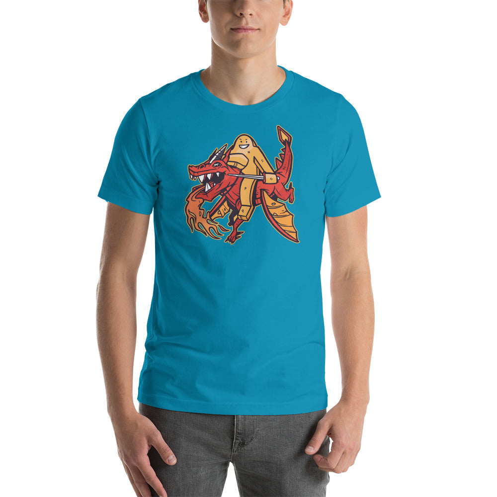 Board Game Meeple Riding a Dragon Unisex T-Shirt