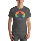 Meeple in a Rainbow Circle Unisex Board Game T-Shirt