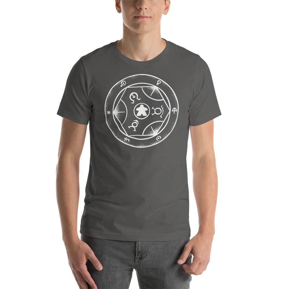 Transmutation Circle with Meeple in Center Unisex T-Shirt