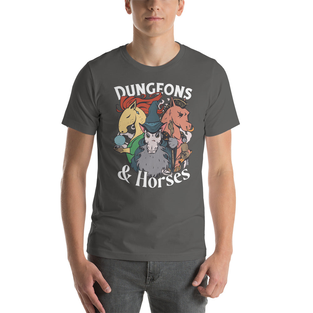 Dungeons & Horses Dungeons and Dragons Role Playing Unisex T-Shirt