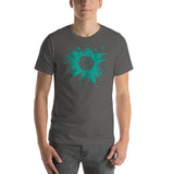 Green Ink Splash with D20 D&D Role Playing Game Dice Unisex T-Shirt