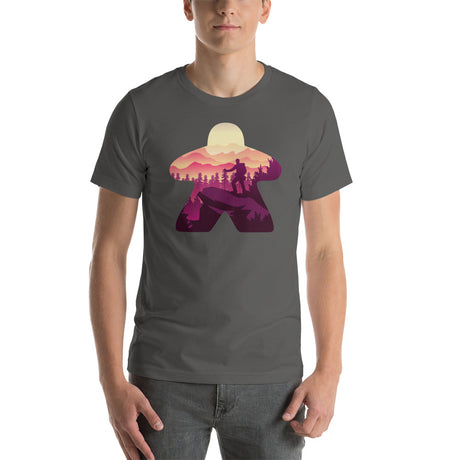 Hiker in Board Game Meeple Unisex T-Shirt