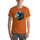 Dragon Silhouette in D20 D&D Dice Unisex T-Shirt