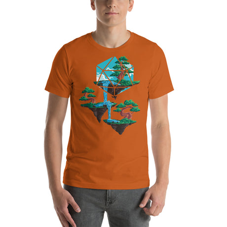 D20 D&D Dice - Floating Islands Unisex T-Shirt