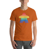 Rainbow Meeple Unisex Board Game T-Shirt