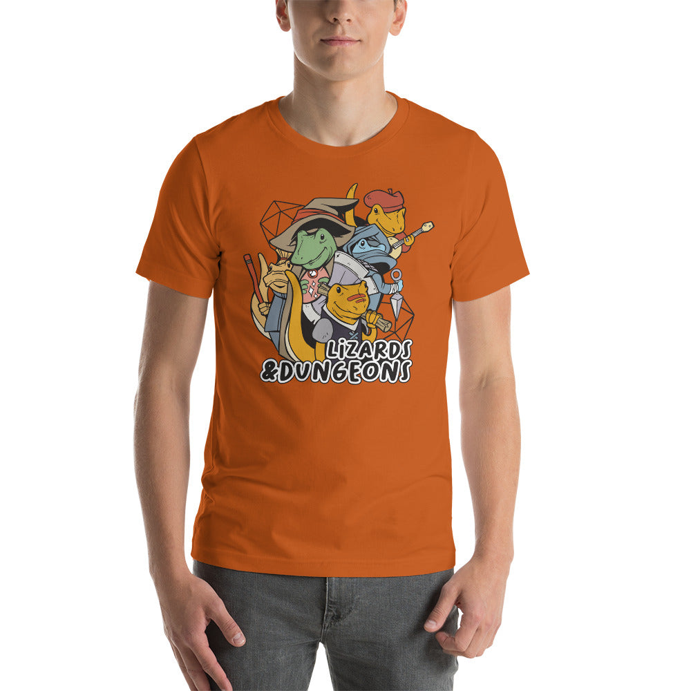 Lizards & Dungeons Dungeons and Dragons Role Playing Game Unisex T-Shirt