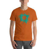 Green Ink Splash with D20 D&D Role Playing Game Dice Unisex T-Shirt