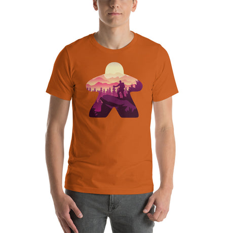 Hiker in Board Game Meeple Unisex T-Shirt