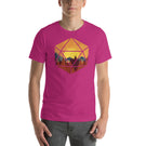 Forest Sunset in D20 D&D Dice Unisex T-Shirt