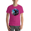 Dragon Silhouette in D20 D&D Dice Unisex T-Shirt