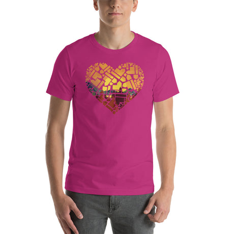 Heart Shaped Board Game Pieces Unisex T-Shirt